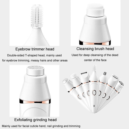 7 In 1 Multifunction Women Shaver USB Charging Epilator Eyebrow Trimmer(Pink) - free shipping - PMC Jewellery - Order now!