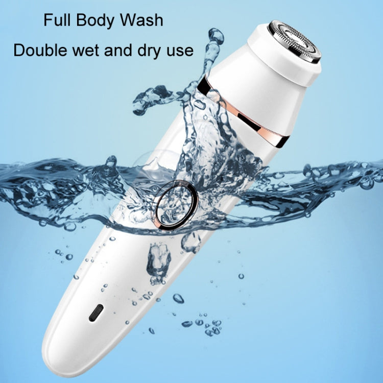7 In 1 Multifunction Women Shaver USB Charging Epilator Eyebrow Trimmer(White)