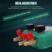 2pcs / Set DUOYI DY523 Automotive Vacuum Pressure Gauge Liquid Charge Fluorine Repair Electronic Refrigerant Meter