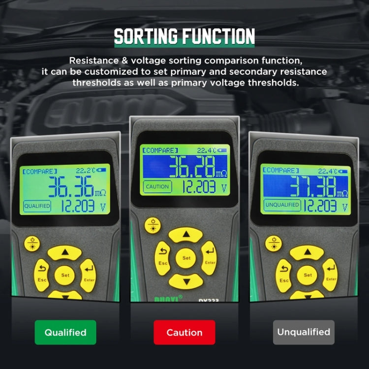 DUOYI DY223 Electrical Vehicle Voltage Testing And Fault Diagnostic Instrument(Test Clip+Guage Pen+Clip Base) - free shipping - PMC TechLife - Order now!