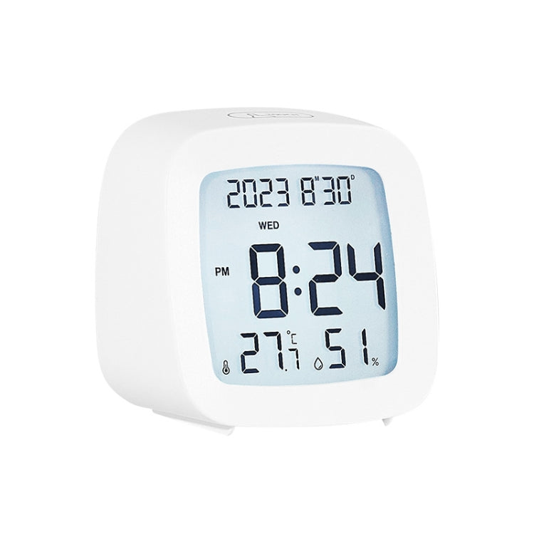 Multifunctional Temperature and Humidity LCD Clock Home Bedside Alarm Clock(2306 White) - Alarm Clocks by PMc TechLife | Online Shopping South Africa | PMc TechLife | Buy Now Pay Later Mobicred