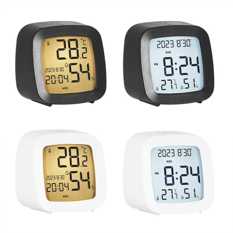 Multifunctional Temperature and Humidity LCD Clock Home Bedside Alarm Clock(2205 Black) - Alarm Clocks by PMc TechLife | Online Shopping South Africa | PMc TechLife | Buy Now Pay Later Mobicred