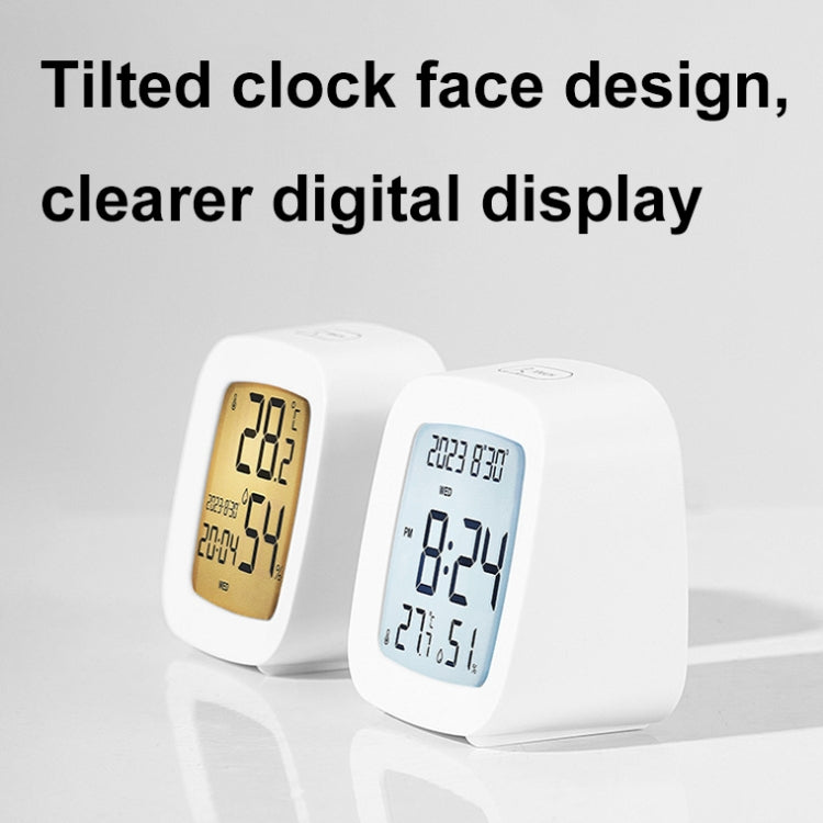 Multifunctional Temperature and Humidity LCD Clock Home Bedside Alarm Clock(2306 White) - Alarm Clocks by PMc TechLife | Online Shopping South Africa | PMc TechLife | Buy Now Pay Later Mobicred