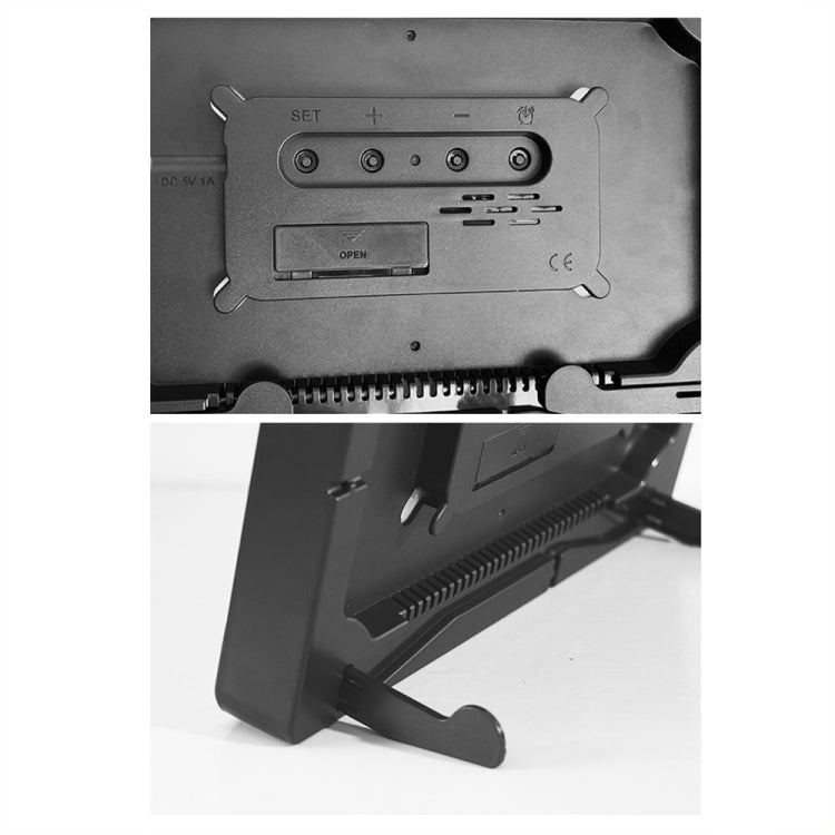 Multifunctional LED Digital Display Electronic Wall Clock Living Room Silent Alarm Clock, Color: Green - Wall Clock by PMc TechLife | Online Shopping South Africa | PMc TechLife | Buy Now Pay Later Mobicred