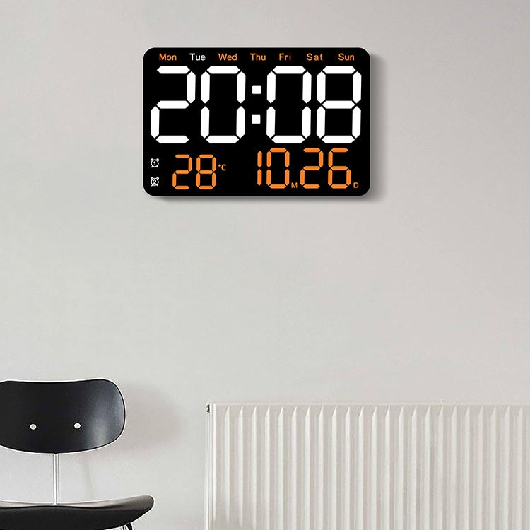 Multifunctional LED Digital Display Electronic Wall Clock Living Room Silent Alarm Clock, Color: Colorful - Wall Clock by PMc TechLife | Online Shopping South Africa | PMc TechLife | Buy Now Pay Later Mobicred