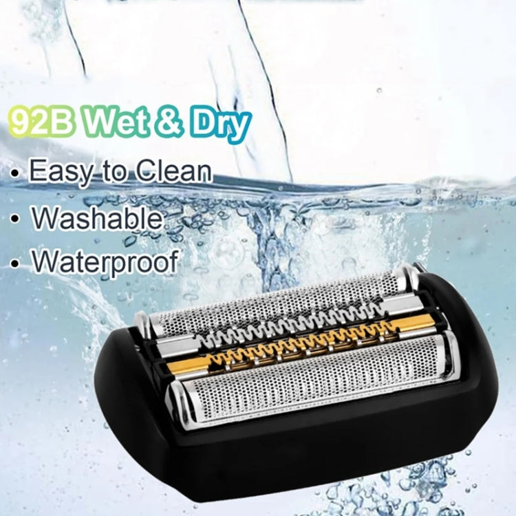 For Braun  Series 9 Electric Shaver Replacement Blade Gold Foil Style 92B With Text - Accessories by PMC TechLife | Online Shopping South Africa | PMC TechLife | Buy Now Pay Later Mobicred