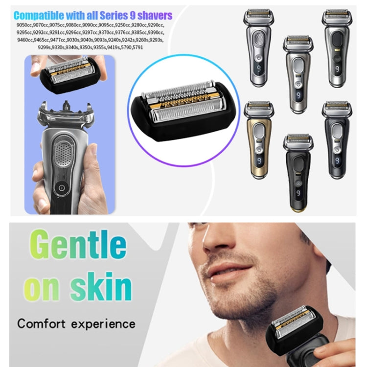 For Braun  Series 9 Electric Shaver Replacement Blade Gold Foil Style 92S Without Text - Accessories by PMC TechLife | Online Shopping South Africa | PMC TechLife | Buy Now Pay Later Mobicred
