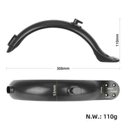 For Xiaomi M365 / 1S / PRO Scooter Accessories Plastic Rear Fender 4 Hole Rear Fenders 8.5 inch Fender, Specification: Single Fender
