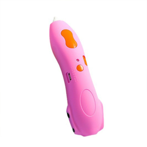 Infrared Sensing Low-temperature 3D Printing Pen Children DIY Graffiti Painting Pen(1000 mAh-Pink)