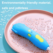 Infrared Sensing Low-temperature 3D Printing Pen Children DIY Graffiti Painting Pen(1000 mAh-Blue)