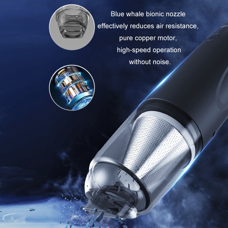 3 in 1 Mini Wireless Charging Handheld Car Vacuum Cleaner(Stainless Steel Filter Black) - Vacuum Cleaner by PMC TechLife | Online Shopping South Africa | PMC TechLife | Buy Now Pay Later Mobicred