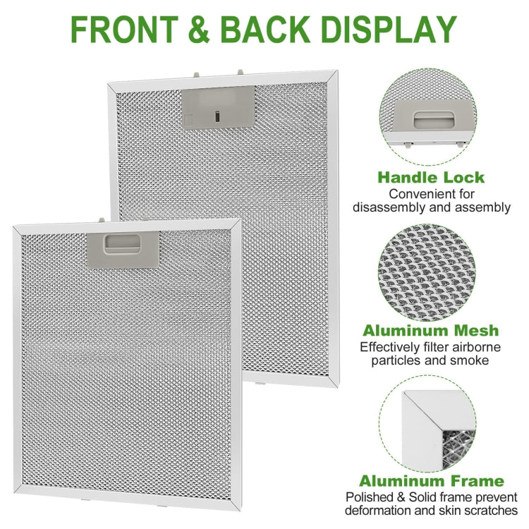 2pcs  W10169961A  Range Hood Filter for Whirlpool, Ikea, Kitchen Aid, Jenn Air 305 x 267 x 9mm - Range Hoods & Accessories by PMc TechLife | Online Shopping South Africa | PMc TechLife | Buy Now Pay Later Mobicred