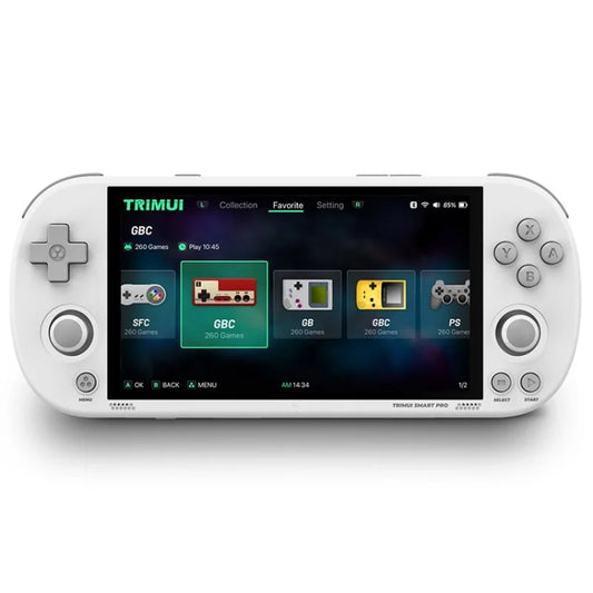 Trimui Smart Pro 4.96 Inch IPS Screen Handheld Game Console Open Source Linux System 128G(White) - free shipping - PMC Jewellery - Order now!