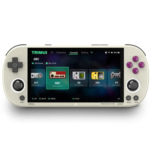 Trimui Smart Pro 4.96 Inch IPS Screen Handheld Game Console Open Source Linux System 128G(Grey) - free shipping - PMC Jewellery - Order now!
