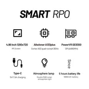 Trimui Smart Pro 4.96 Inch IPS Screen Handheld Game Console Open Source Linux System 64G(Grey)
