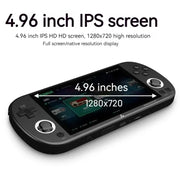 Trimui Smart Pro 4.96 Inch IPS Screen Handheld Game Console Open Source Linux System 64G(Grey)