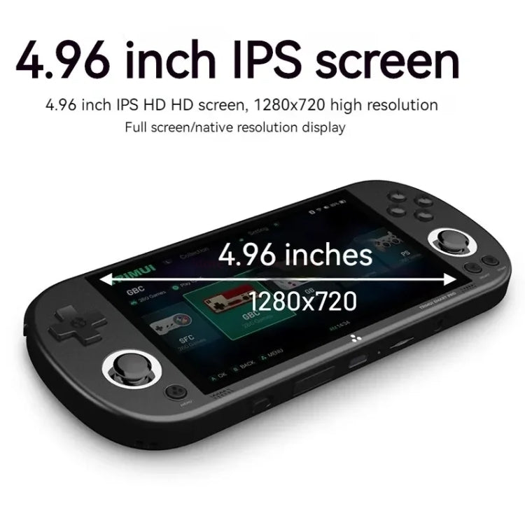 Trimui Smart Pro 4.96 Inch IPS Screen Handheld Game Console Open Source Linux System 256G(Grey) - free shipping - PMC Jewellery - Order now!