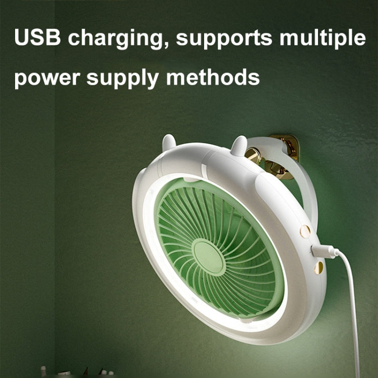 Night Light Desktop Folding Fan Outdoor Camping Hanging Mini Fan, Color: Orange Upgraded - Electric Fans by PMC TechLife | Online Shopping South Africa | PMC TechLife | Buy Now Pay Later Mobicred