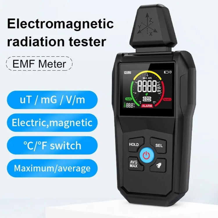 MESTEK  EMF01 Electromagnetic Radiation Detector Highly Sensitive 3-Axis Sensing Probe - free shipping - PMC Jewellery - Order now!