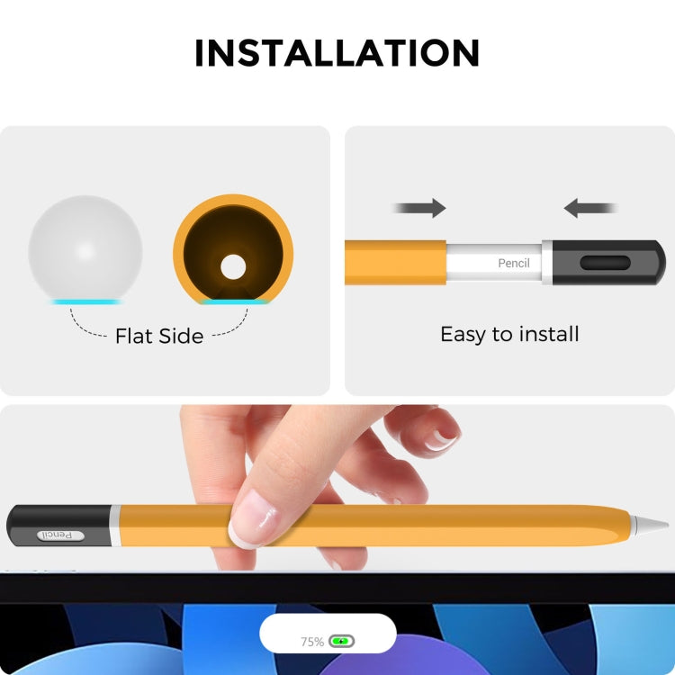 For Apple Pencil 2 AhaStyle JY16-2 Silicone Case Retro Non-slip and Anti-drop Pen Cover(Midnight Blue) - free shipping - PMC Jewellery - Order now!