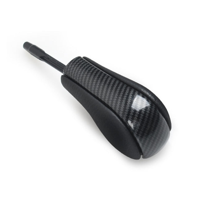 For BMW E Chassis Gear Lever Head, Universal For Left And Right Driving, Style: 1/3 Series Z4 Round Head Carbon Fiber Pattern