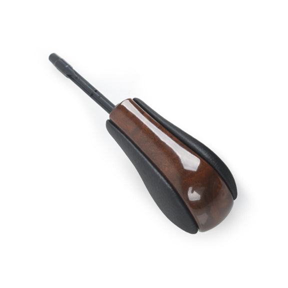 For BMW E Chassis Gear Lever Head, Universal For Left And Right Driving, Style: 3/5/7 Series X3 Z3 X6 Round Head Walnut