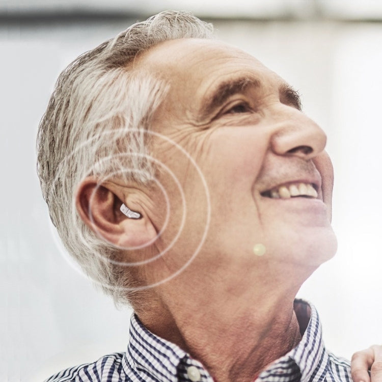 1pair  Invisible In-Ear Hearing Aid Sound Amplifier For The Elderly And Hearing Impaired(Skin)