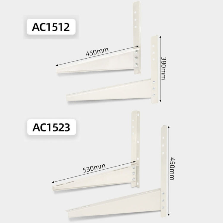 AC1523 2-3HP Thickened Cold Rolled Steel Air Conditioner Outside Unit Bracket Universal Air Conditioner Wall Mount Support