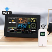 WiFi Color Screen Weather Station Temperature And Humidity Weather Forecast Clock, Model: EU Plug
