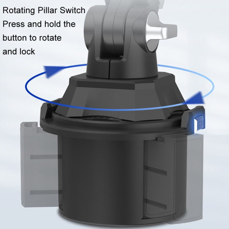 Universal Long Tube 3 Joints Adjustable Car Water Cup Position Cell Phone Holder(S0666A Silver) - Car Holders by PMC TechLife | Online Shopping South Africa | PMC TechLife | Buy Now Pay Later Mobicred