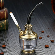 HENGDA HD-806 Dual Purpose Multifunctional Filtered Hookah With Long Hose(Black)