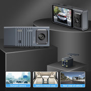 3 Camera Lens 3-inch IPS Screen WiFi Car Dash Cam 1080P Night Vision Dash Camera for Cars 64G