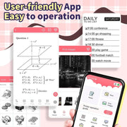 Phomemo M04S Thermal Printer Support 4 Inch Printing Width 300dpi Bluetooth Inkless Printer(Pink)