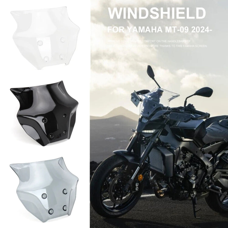 For Yamaha MT-09 SP 2024- Front Windshield(Black) - Ornamental Parts by PMC TechLife | Online Shopping South Africa | PMC TechLife | Buy Now Pay Later Mobicred
