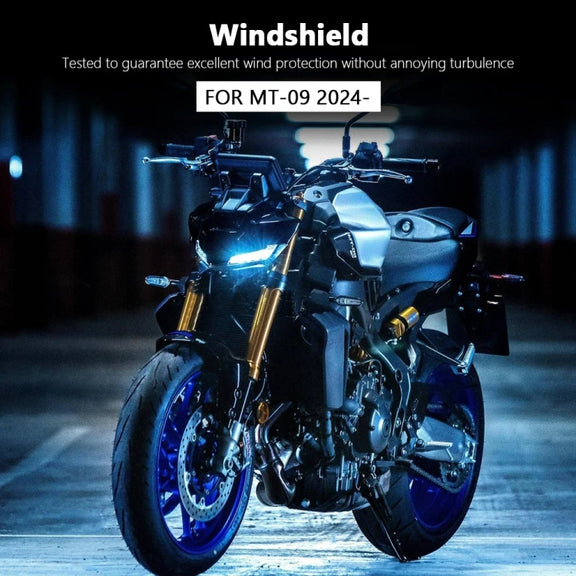 For Yamaha MT-09 SP 2024- Front Windshield(Transparent Gray)