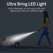 LED Light Luminous Pet Dog Leash Automatic Retractable Dog Walking Leash, Color: 3m Green