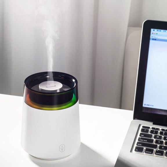 H10 Home Portable Office Aromatherapy Diffuser Running Horse Night Light Large Fog Humidifier(White)