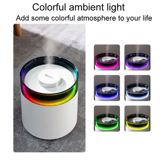 H10 Home Portable Office Aromatherapy Diffuser Running Horse Night Light Large Fog Humidifier(White)