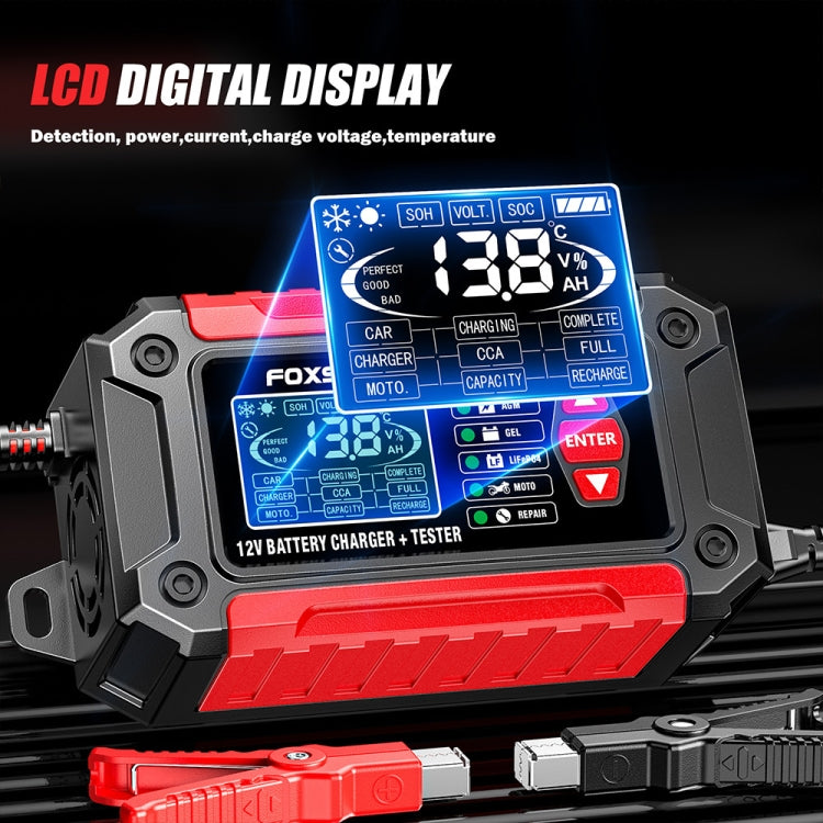 FOXSUR Cars Motorcycles 12V Lithium Cattery Charger With Battery Detection(AU Plug)