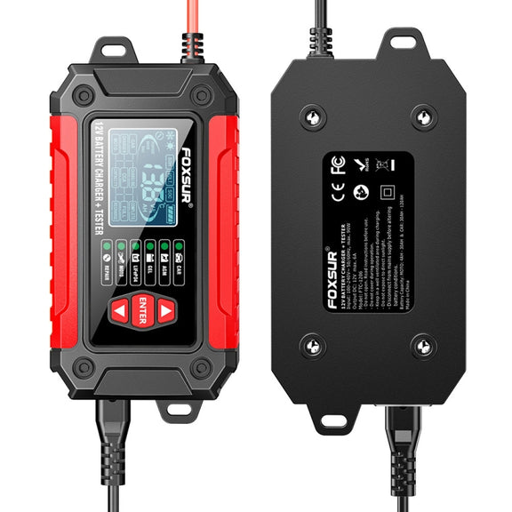FOXSUR Cars Motorcycles 12V Lithium Cattery Charger With Battery Detection(AU Plug)