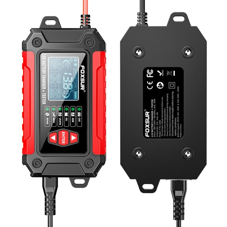 FOXSUR Cars Motorcycles 12V Lithium Cattery Charger With Battery Detection(AU Plug)