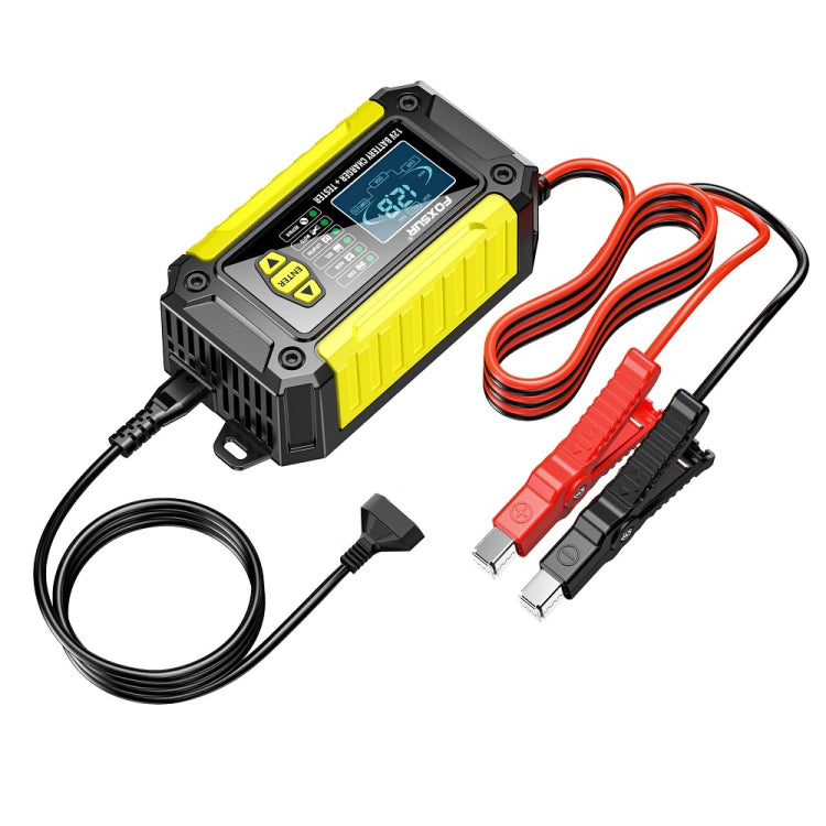 FOXSUR Cars Motorcycles 12V Lithium Cattery Charger With Battery Detection(EU Plug) - Battery Charger by FOXSUR | Online Shopping South Africa | PMC TechLife | Buy Now Pay Later Mobicred