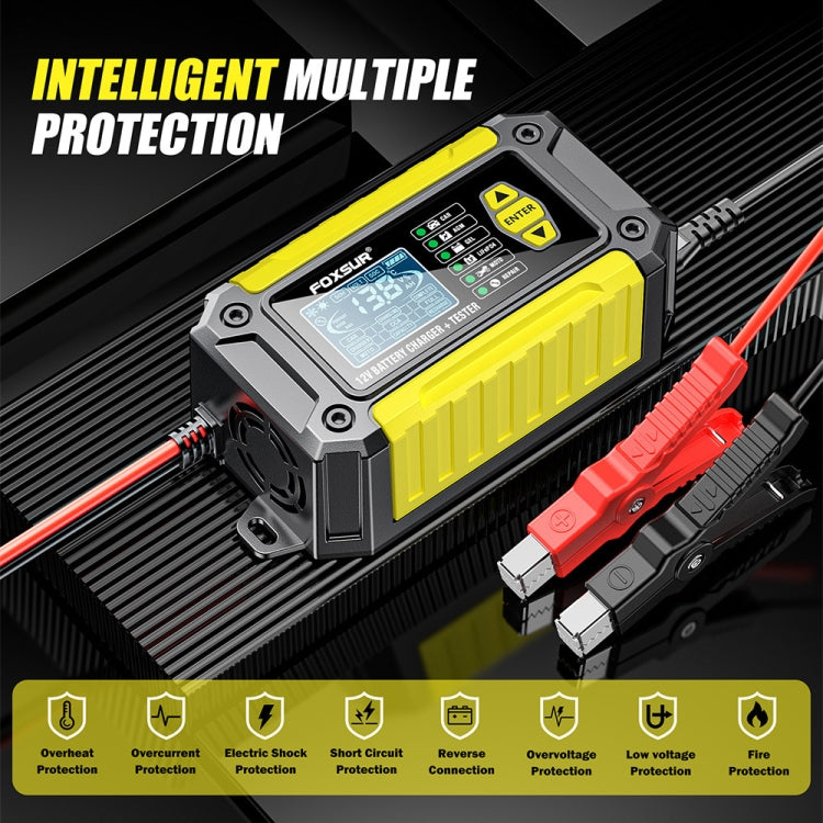 FOXSUR Cars Motorcycles 12V Lithium Cattery Charger With Battery Detection(AU Plug) - Battery Charger by FOXSUR | Online Shopping South Africa | PMC TechLife | Buy Now Pay Later Mobicred