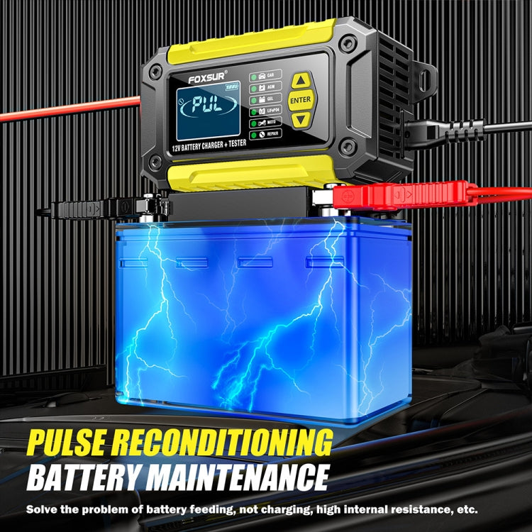 FOXSUR Cars Motorcycles 12V Lithium Cattery Charger With Battery Detection(AU Plug)