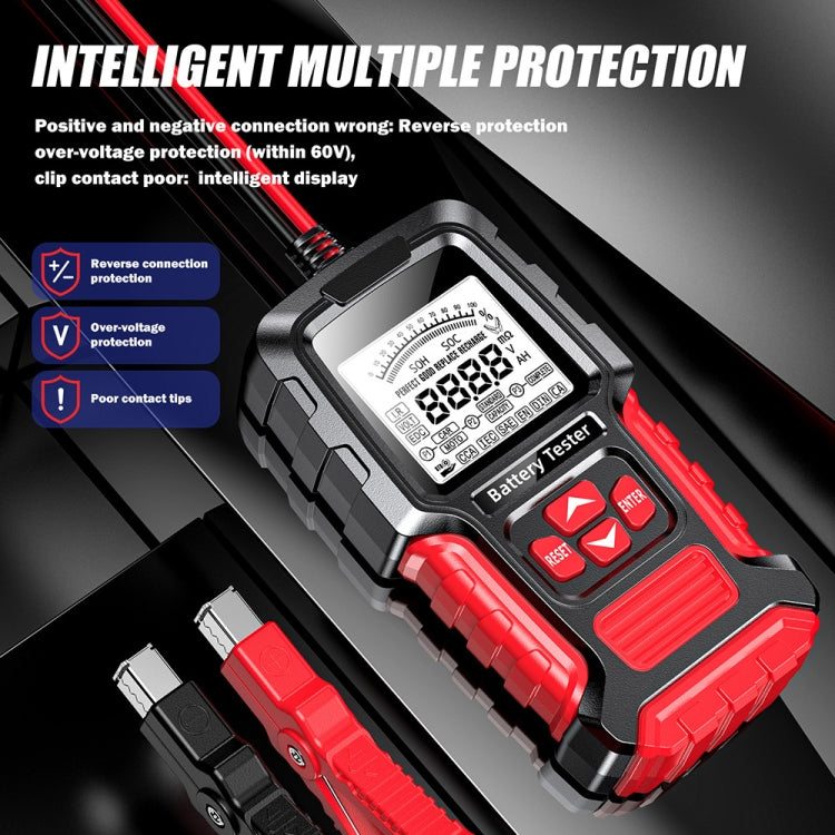 FOXSUR Automobile Motorcycle Battery Voltage Capacity Tester