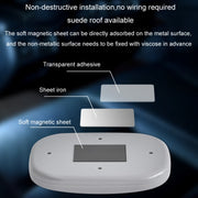 Car USB Charging Strong Magnetic Roof Reading LED Light(Beige)