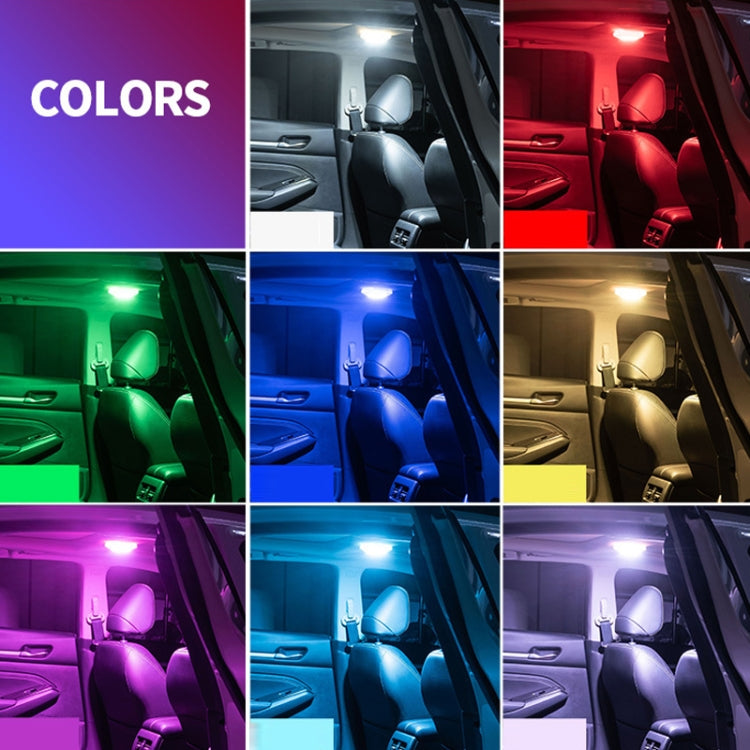 Car USB Charging Strong Magnetic Roof Reading LED Light(Grey)