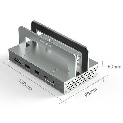 10-in -1 without LAN Blueendless 4K/60Hz Type-C Laptop Vertical Stand HUB Docking Station - free shipping - PMC Jewellery - Order now!