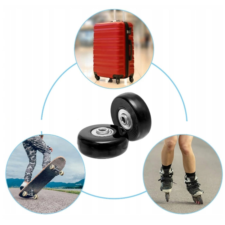 54mm x 18mm Luggage Suitcase Replacement Wheels Low Noise Spinner Wheels