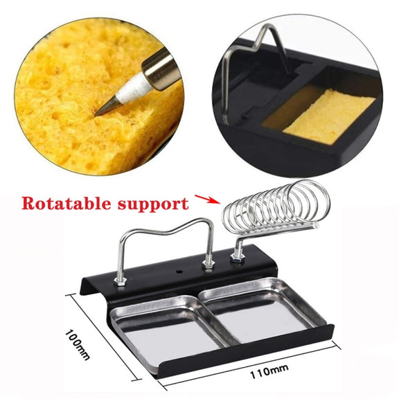 65W Welding Mini Constant Temperature Table LED Light Display, Model: With Stand + Clean Sponge